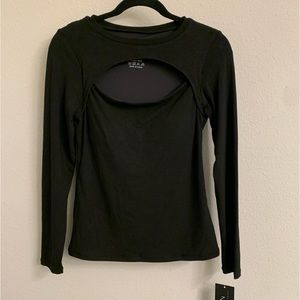 Peek-a-Boo Long Sleeve Top